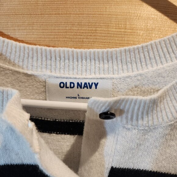 Old Navy Striped Button-Front Cardigan Sweater – Women’s Large - Picture 4 of 6